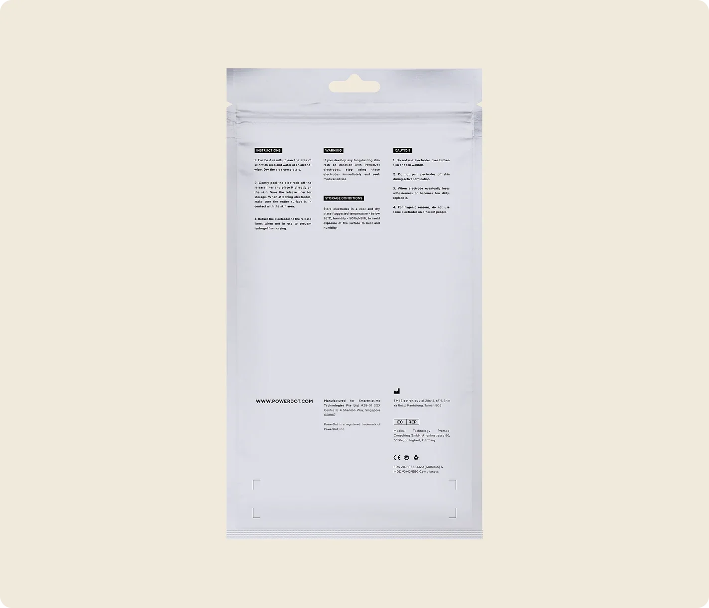 PowerDot 2.0 Butterfly Back Pad