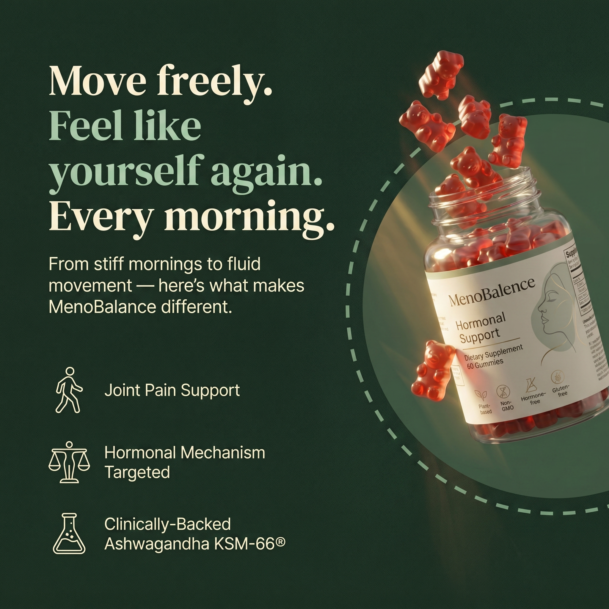 MenoBalance Gummies — Joint & Hormone Support
